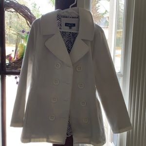 White pea coat
